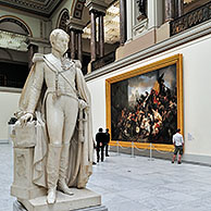 Standbeeld van Koning Leopold I in het Museum voor Oude Kunst te Brussel, België
