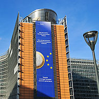 De Europese Commissie, instelling van de Europese Unie zetelt in het Berlaymontgebouw in Brussel, België
